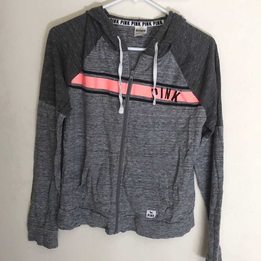PINK full zip sweatshirt